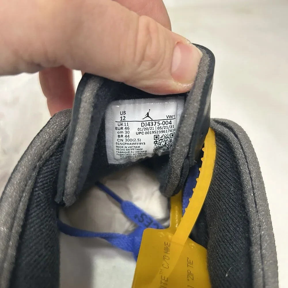 Off-White x Air Jordan 2 Retro SP Low “Black Varsity Royal” 2024